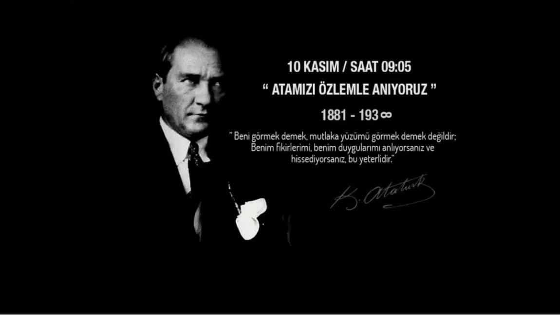 10 Kasım Atatürk'ün 84.Ölüm Yıldönümü Törenle Anıldı.